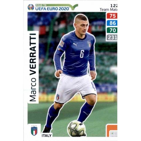 Marco Verratti Italy 122 Adrenalyn XL Road To Uefa Euro 2020