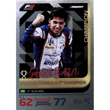 Gabriel Bortoleto Champion Card 129