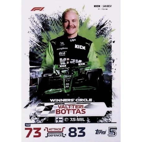 Valtteri Bottas F1 Winners 140