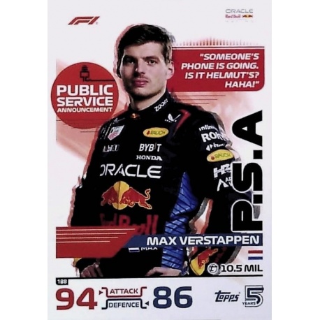 Max Verstappen PSA 188