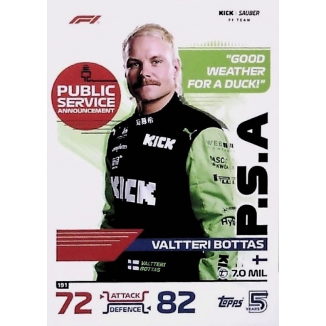 Valtteri Bottas PSA 191