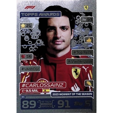 Carlos Sainz Moment of the Season Topps Awards 304