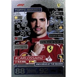 Carlos Sainz Drive of the Season Topps Awards 305