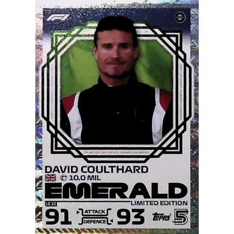 David Coulthard Limited Edition - Emerald LE22