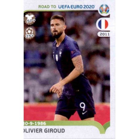 Olivier Giroud France 113 Panini Road to UEFA EURO 2020 Sticker Collection