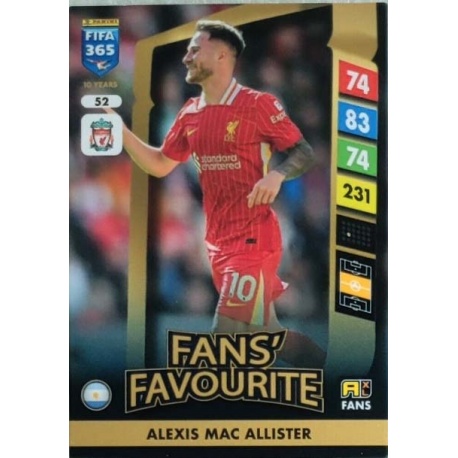 Alexis Mac Allister Fans' Favourite Liverpool 52