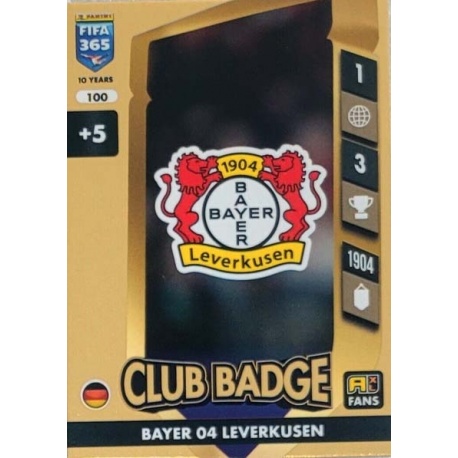 Club Badge Bayer 04 Leverkusen 100