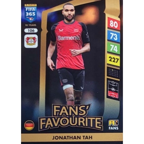 Jonathan Tah Fans' Favourite Bayer 04 Leverkusen 106