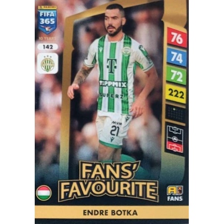 Endre Botka Fans' Favourite Ferencvárosi TC 142