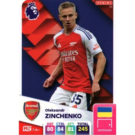 Oleksandr Zinchenko Arsenal 35