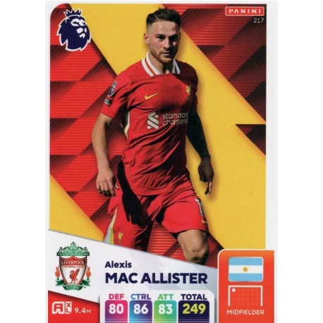 Alexis Mac Allister Liverpool 217