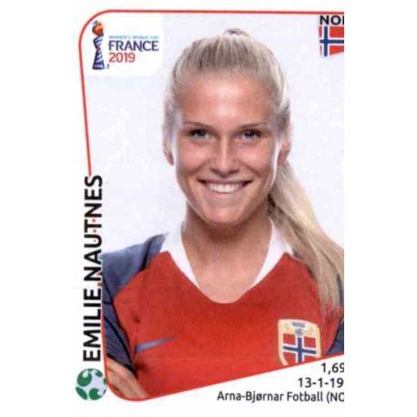 Emilie Nautnes Norway 76 Panini Fifa Women's World Cup France 2019 