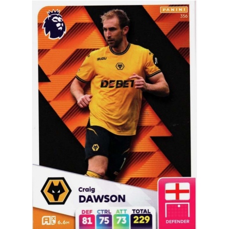 Craig Dawson Wolverhampton Wanderers 356