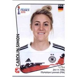 Carolin Simon Germany 107 Panini Fifa Women's World Cup France 2019 