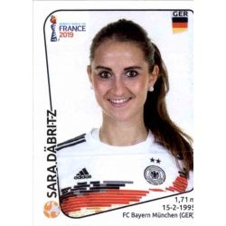 Sara Däbritz Germany 110 Panini Fifa Women's World Cup France 2019 