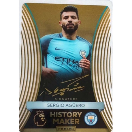 Sergio Agüero History Maker Limited Edition Printed Signature Manchester City