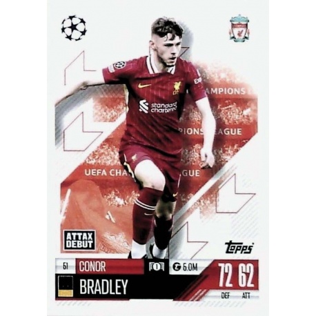 Conor Bradley Attax Debut Liverpool 51