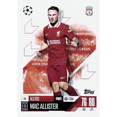 Alexis Mac Allister Liverpool 54