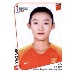 Yao Wei China 129 Panini Fifa Women's World Cup France 2019 