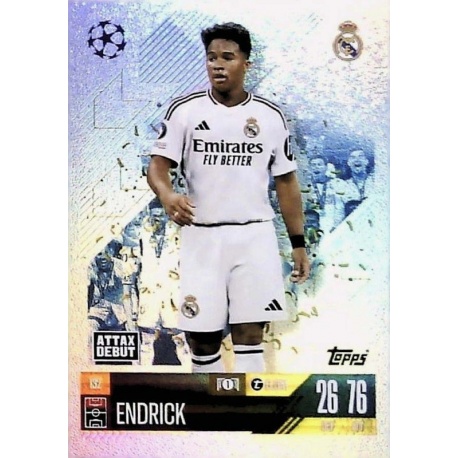 Endrick Attax Debut Real Madrid 132