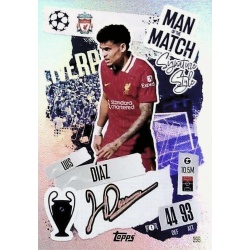 Luis Díaz Man of the Match Signature Style Liverpool 399