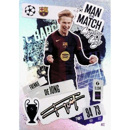 Frenkie de Jong Man of the Match Signature Style Barcelona 402