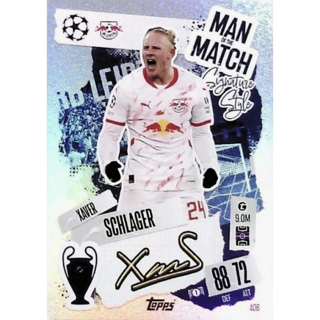 Xaver Schlager Man of the Match Signature Style RB Leipzig 406