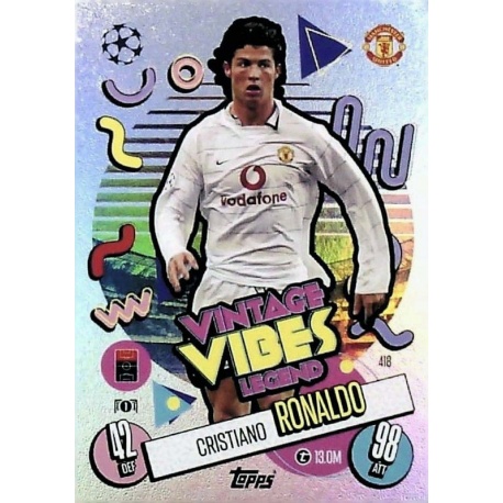 Cristiano Ronaldo Vintage Vibes Legend Manchester United 418