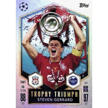 Steven Gerrard Trophy Triumph Liverpool 434