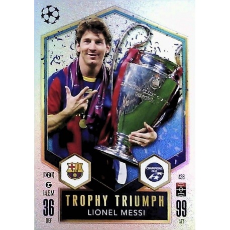 Lionel Messi Trophy Triumph Barcelona 438