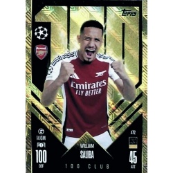 William Saliba 100 Club Arsenal 472