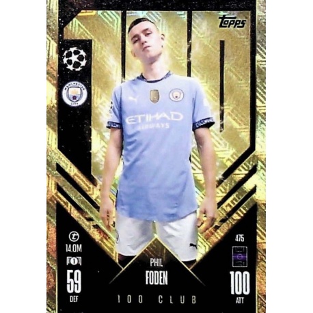 Phil Foden 100 Club Manchester City 475