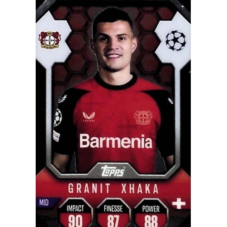 Granit Xhaka Chrome Pro Elite Shield Bayer 04 Leverkusen SH 9