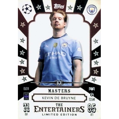 Kevin De Bruyne Limited Edition - Masters Manchester City ELE 11