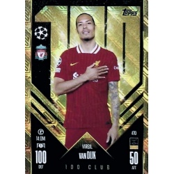 Virgil van Dijk 100 Club Liverpool 470