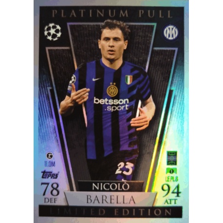 Nicolò Barella Limited Edition - Platinum Pull Inter Milan LE PL8