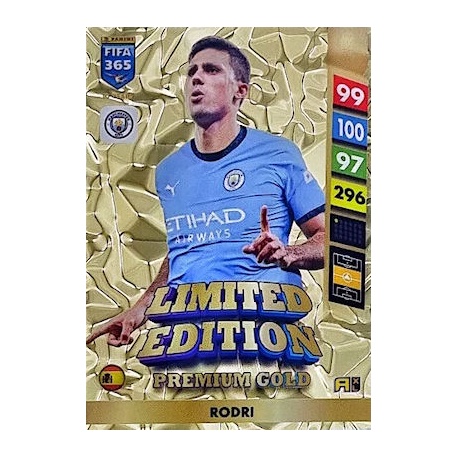 Rodri Premium Gold Limited Edition Manchester City