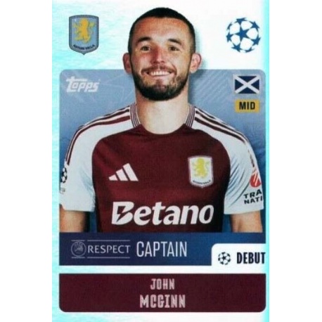 John McGinn Captain Aston Villa 65