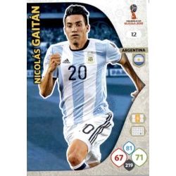 Nicolás Gaitán Argentina 12 Adrenalyn XL Russia 2018 