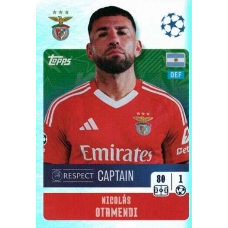 Nicolás Otamendi Captain SL Benfica 344