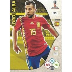 Jordi Alba España 119 Adrenalyn XL Russia 2018 