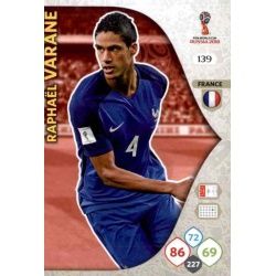 Raphaél Varane Francia 139 Adrenalyn XL World Cup 2018 