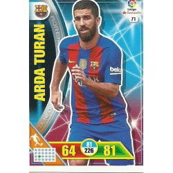 Arda Turán Barcelona 71 Adrenalyn XL La Liga 2016-17