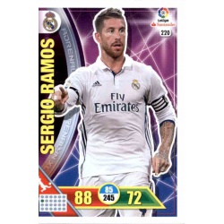 Sergio Ramos Real Madrid 220 Adrenalyn XL La Liga 2016-17