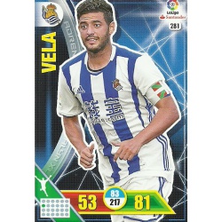 Vela Real Sociedad 281 Adrenalyn XL La Liga 2016-17