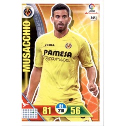 Musacchio Villarreal 345 Adrenalyn XL La Liga 2016-17