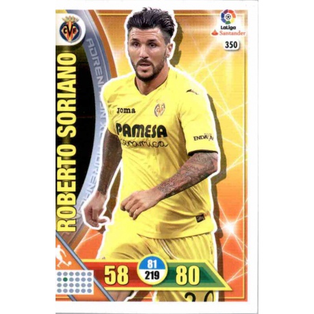 Roberto Soriano Villarreal 350 Adrenalyn XL La Liga 2016-17