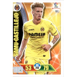 Samu Castillejo Villarreal 351 Adrenalyn XL La Liga 2016-17