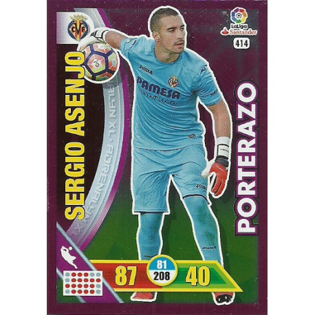 Sergio Asenjo - Villarreal Porterazos 414 Adrenalyn XL La Liga 2016-17