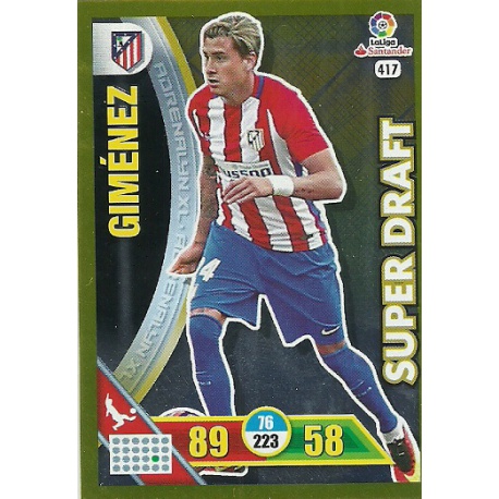 Giménez - Atlético Madrid Super Draft 417 Adrenalyn XL La Liga 2016-17